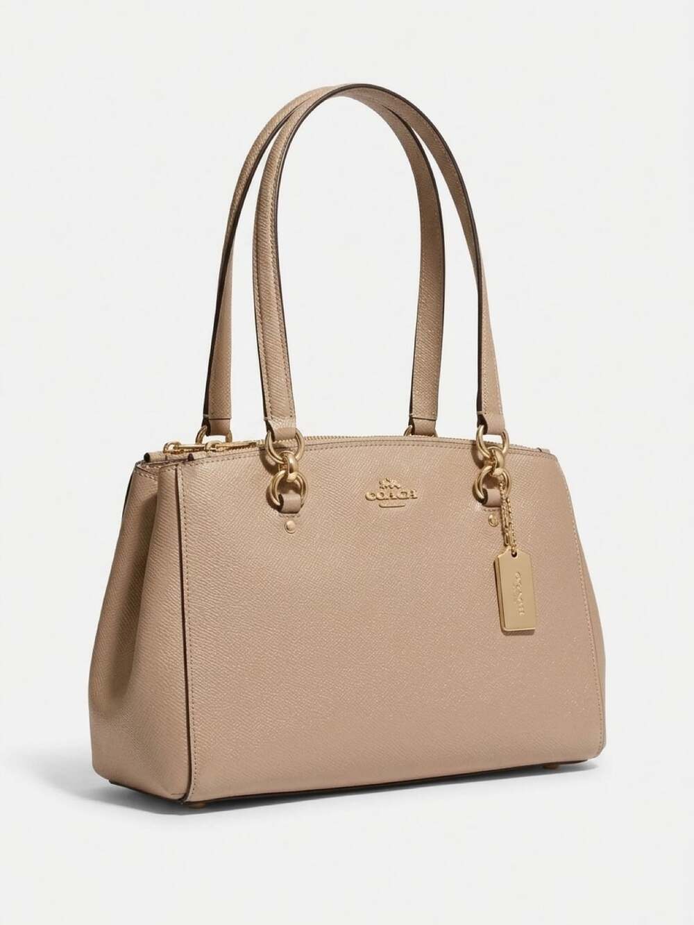 Coach Crossgrain Leather Mini Christie Carryall Handbag